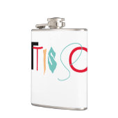 Vinyl ummantelte Flasche, 6 oz. Flachmann (Links)