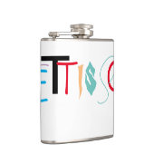 Vinyl ummantelte Flasche, 6 oz. Flachmann (Rechts)