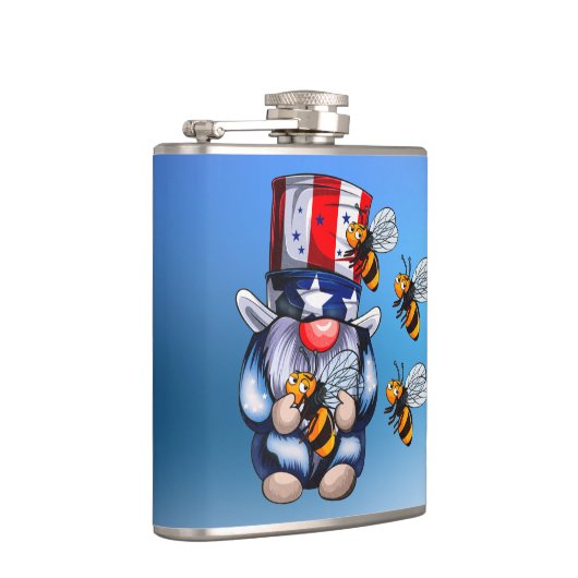 Vinyl ummantelte Flasche, 6 oz. Flachmann (Rechts)