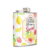 Vinyl ummantelte Flasche, 6 oz. Flachmann (Rechts)