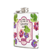Vinyl ummantelte Flasche, 6 oz. Flachmann (Links)