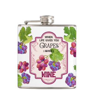 Vinyl ummantelte Flasche, 6 oz. Flachmann