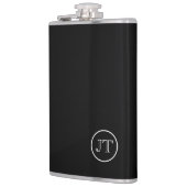 Vinyl-ummantelte Flasenlasche mit Monogramm Flachmann (Links)