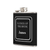 Vinyl ummantelter Kolben-Vater der Braut Flachmann (Links)