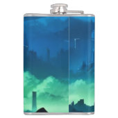 Vinyl umwickelte Flasche Flachmann (Rückseite)
