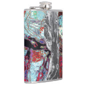 Vinyl umwickelte Flasche – Strata Pulse Flachmann (Rechts)