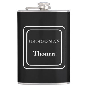 Vinyl umwickelte Flasche-Trauzeuge Flachmann
