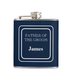 Vinyl umwickelte Flasche-Vater des Bräutigams Flachmann