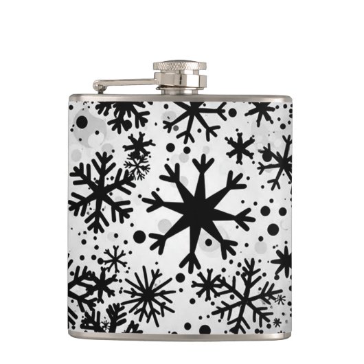 Vinyl umwickelte Weihnachtsflasche Flachmann (Vorderseite)
