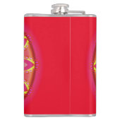 Vinyl verpackt Custom angesagt Flask Psychedelia Flachmann (Rückseite)