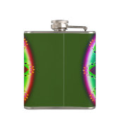 Vinyl verpackt Custom angesagt Flask Psychedelia Flachmann (Rückseite)