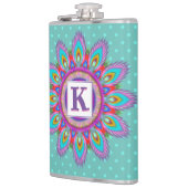 Vinyl verpackt Custom angesagt Flask Psychedelic Flachmann (Links)