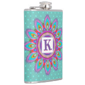 Vinyl verpackt Custom angesagt Flask Psychedelic Flachmann (Rechts)