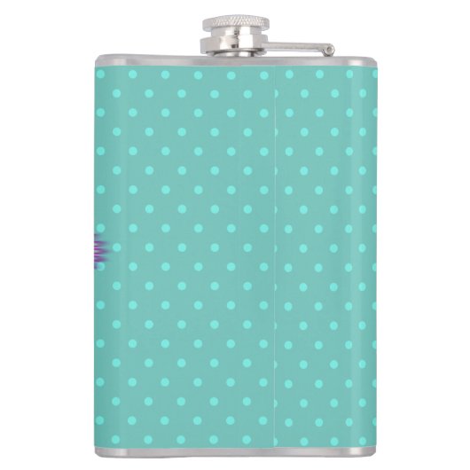 Vinyl verpackt Custom angesagt Flask Psychedelic Flachmann (Rückseite)