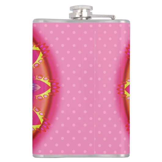 Vinyl verpackt Custom angesagt Flask Psychedelic Flachmann (Rückseite)