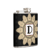 Vinyl verpackt Custom angesagt Flask sepia psyched Flachmann (Rechts)