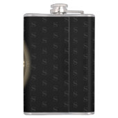 Vinyl verpackt Custom angesagt Flask sepia psyched Flachmann (Rückseite)