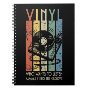Vinyl Vibes – Findet immer die richtige Groove Ret Notizblock
