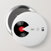 VINYL VILLAIN isst ALLES Button (Vorne & Hinten)