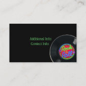 Vinyl-Visitenkarte 2 Visitenkarte (Rückseite)