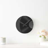 Vinyl Wall Clock Runde Wanduhr (Zuhause)