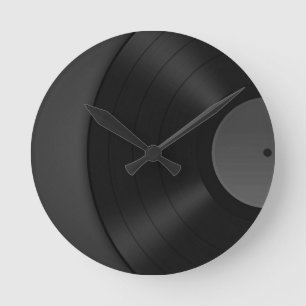Vinyl Wall Clock Runde Wanduhr