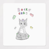 vinyl waterproof Rocky Cats sticker (Design 2)