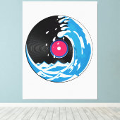 Vinyl Wave Leinwanddruck (Insitu (Holzboden))