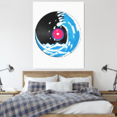Vinyl Wave Leinwanddruck (Insitu (Schlafzimmer))
