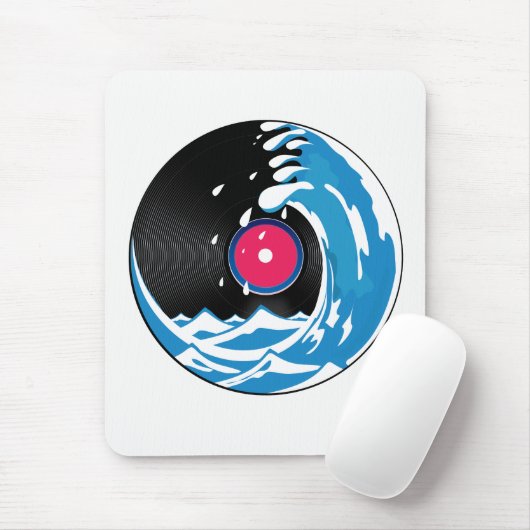 Vinyl Wave Mousepad (Mit Mouse)