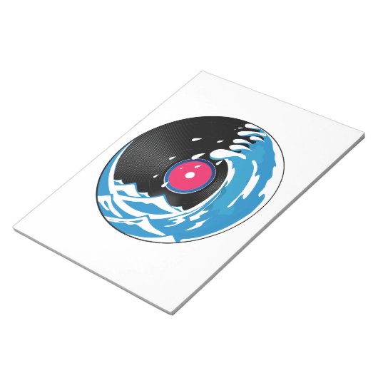 Vinyl Wave Notizblock (angewinkelt)