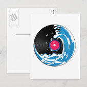 Vinyl Wave Postkarte (Vorne/Hinten)