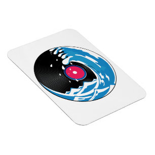 Vinyl-Welle Magnet