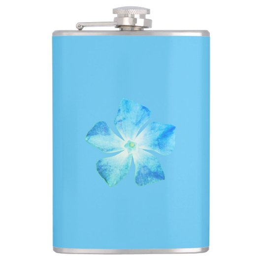 Vinyl Wrapped Flask Blume Design Flachmann (Vorderseite)
