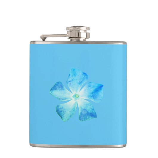 Vinyl Wrapped Flask Blume Design Flachmann (Vorderseite)