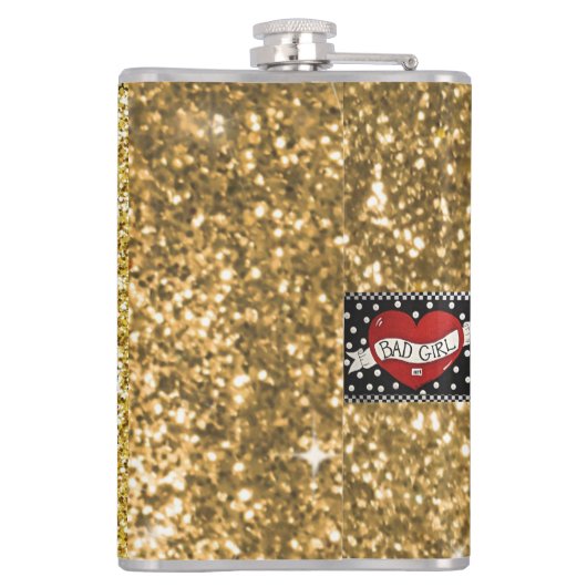 Vinyl Wrapped Flask - Es wird nicht als Trinken an Flachmann (Rückseite)