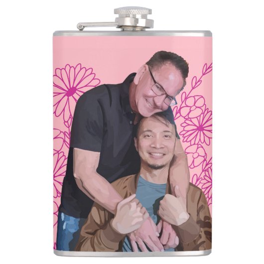 Vinyl Wrapped Flask Flachmann (Vorderseite)