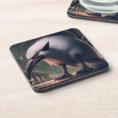 Vinyl Wrapped Flask Getränkeuntersetzer (Linke Seite)