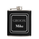 Vinyl Wrapped Flask Groom Flachmann (Vorderseite)