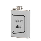 Vinyl Wrapped Flask Groom Flachmann (Links)