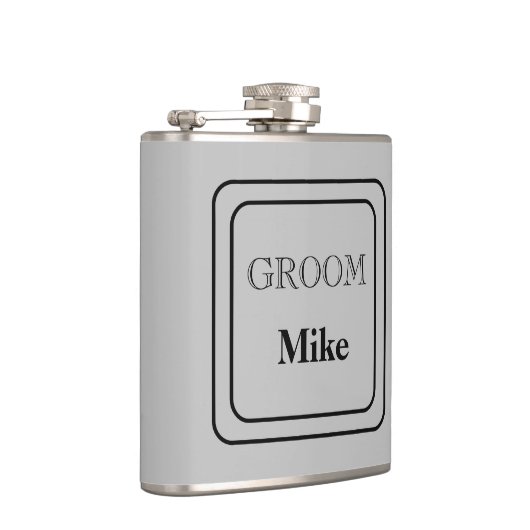 Vinyl Wrapped Flask Groom Flachmann (Rechts)