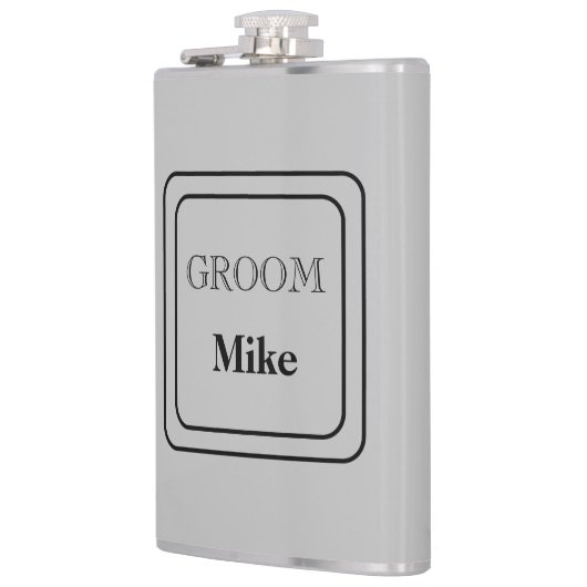 Vinyl Wrapped Flask Groom Flachmann (Links)