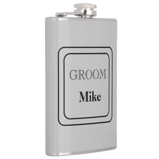 Vinyl Wrapped Flask Groom Flachmann (Rechts)