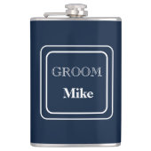 Vinyl Wrapped Flask Groom Flachmann (Vorderseite)