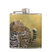 Vinyl Wrapped Flask - Leopard Flachmann (Vorderseite)