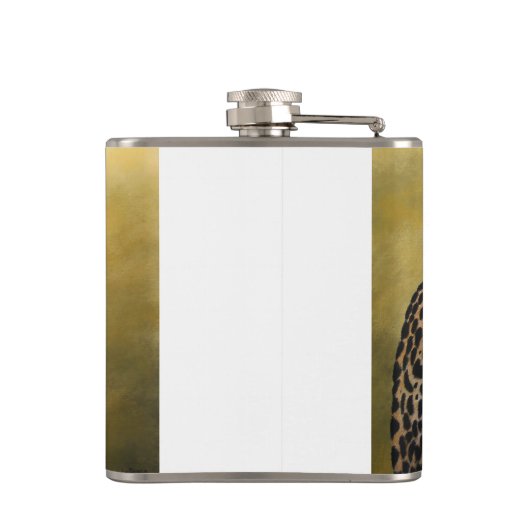Vinyl Wrapped Flask - Leopard Flachmann (Rückseite)