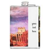 Vinyl Wrapped Flask mit benutzerdefiniertem Text Flachmann (Rückseite)