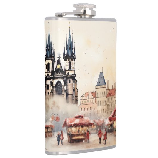 Vinyl Wrapped Flask Prag Flachmann (Rechts)