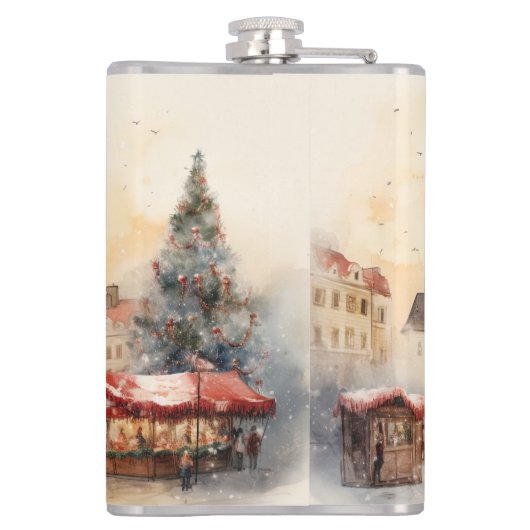 Vinyl Wrapped Flask Prag Flachmann (Rückseite)