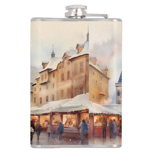 Vinyl Wrapped Flask Prag Flachmann (Rückseite)